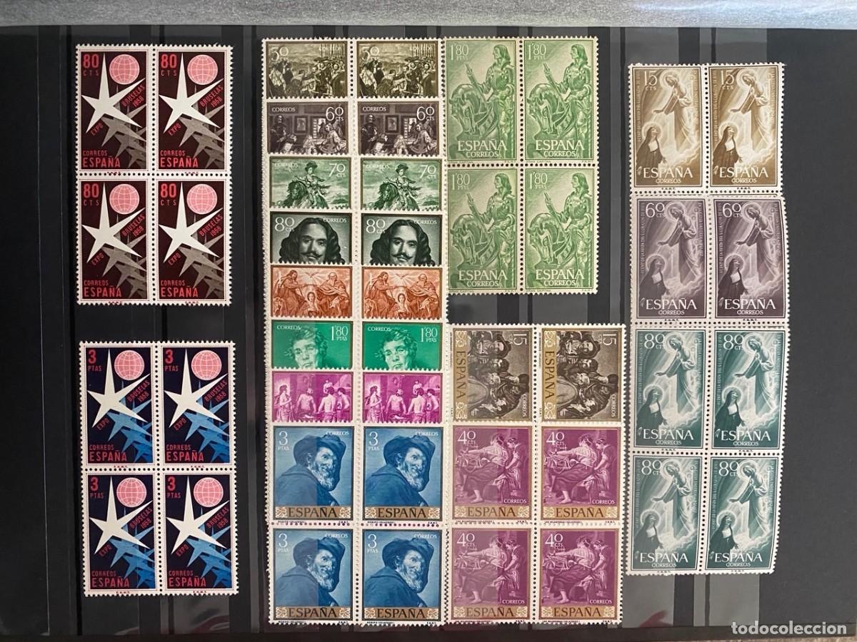 Sellos: SELLOS DE ESPA&Ntilde;A EN BLOQUE DE 4. 2&ordm; CENTENARIO. PERFECTO ESTADO - Foto 10