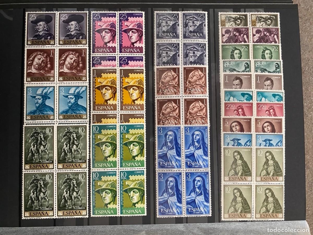 Sellos: SELLOS DE ESPA&Ntilde;A EN BLOQUE DE 4. 2&ordm; CENTENARIO. PERFECTO ESTADO - Foto 19