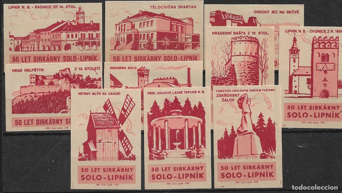 Sellos: VI&Ntilde;ETAS, CHECOSLOVAQUIA 1959 50 A&Ntilde;OS HERMANAMIENTO LIPNIK (PO) y RADNICE (CH) (*)