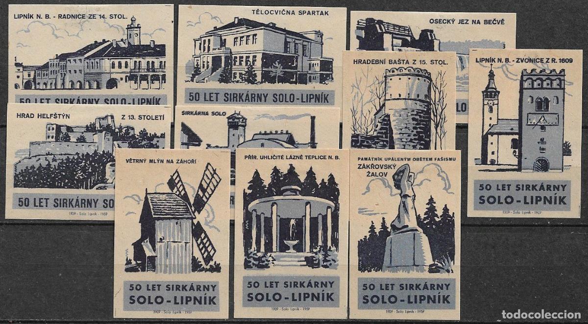 Sellos: VI&Ntilde;ETAS, CHECOSLOVAQUIA 1959 50 A&Ntilde;OS HERMANAMIENTO LIPNIK (PO) y RADNICE (CH) (*)