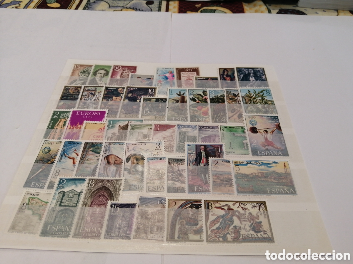 Timbres: SELLOS A&Ntilde;O COMPLETO 1972