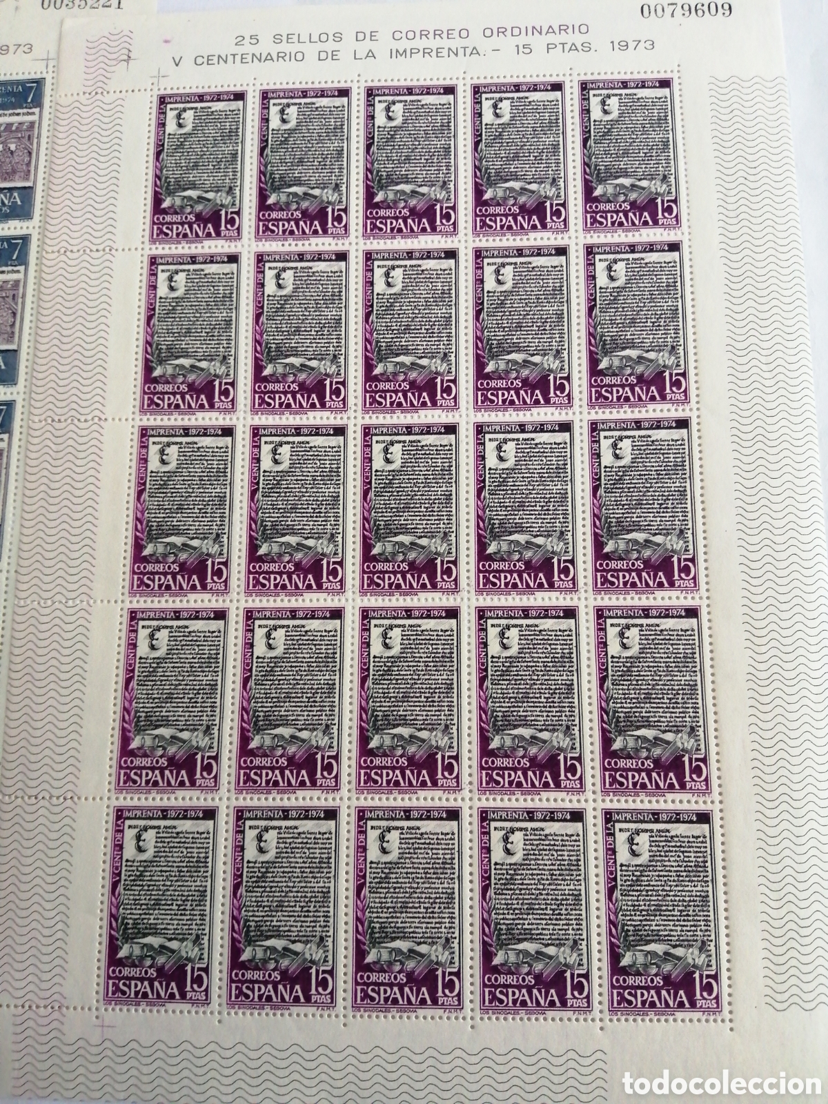 Sellos: SELLOS SERIE IMPRENTA 1973 - Foto 4