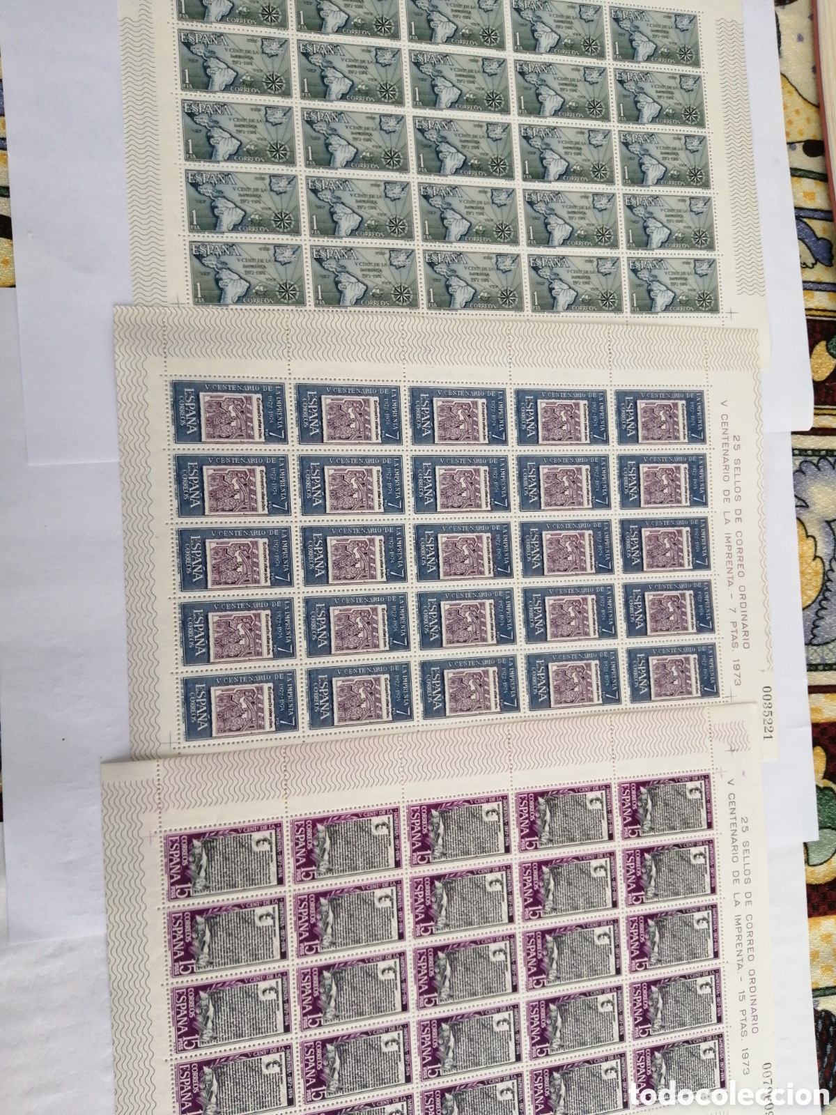 Sellos: SELLOS SERIE IMPRENTA 1973