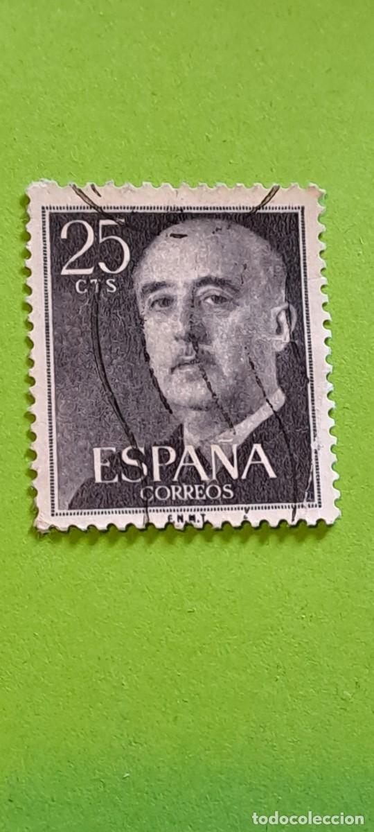Sellos: SELLO FRANCO 25 CENTIMOS USADO - ESPA&Ntilde;A - Foto 1