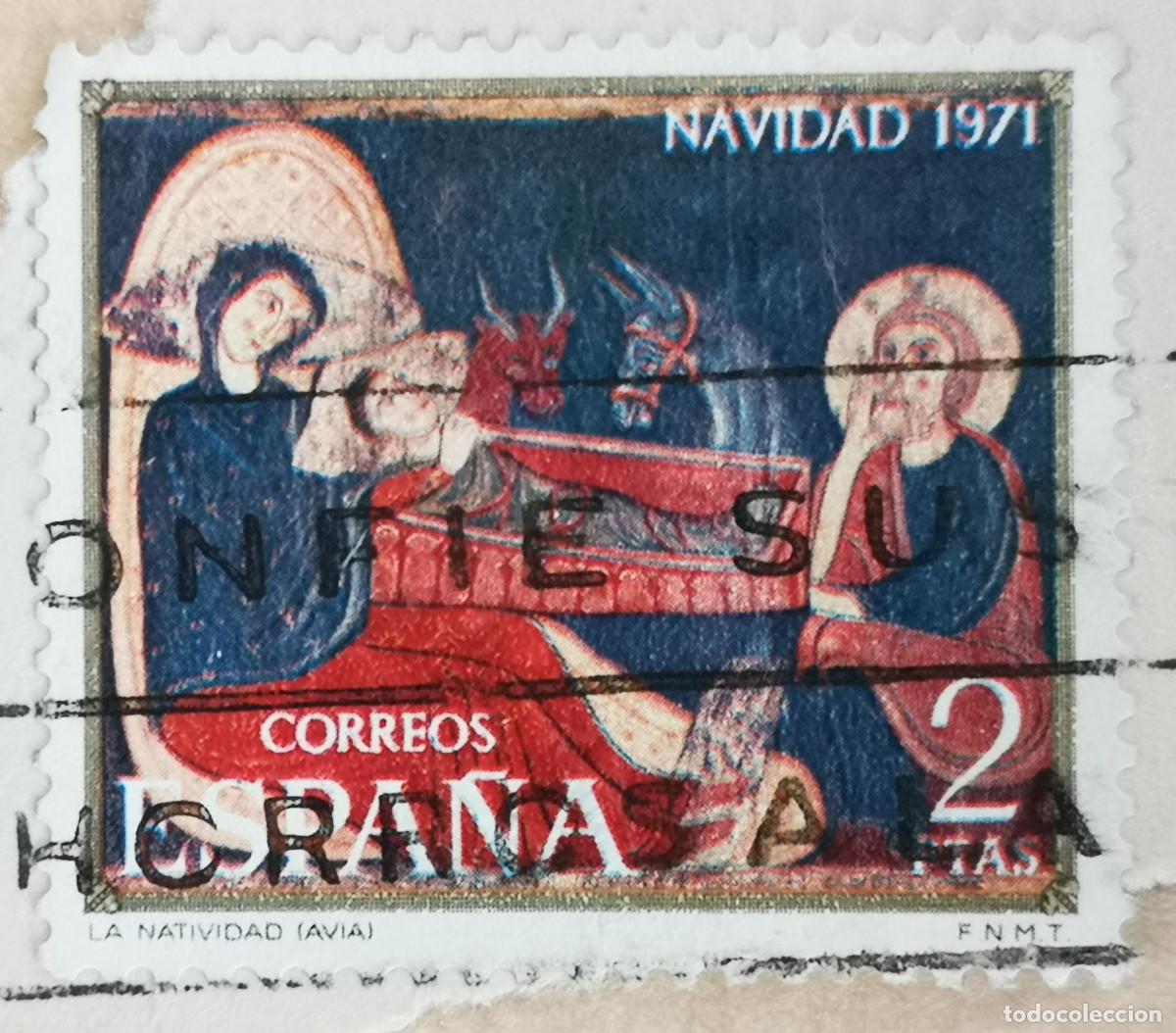 Sellos: USADO - 1971 NAVIDAD - 2 PTAS - Edifil 2061 - Foto 1