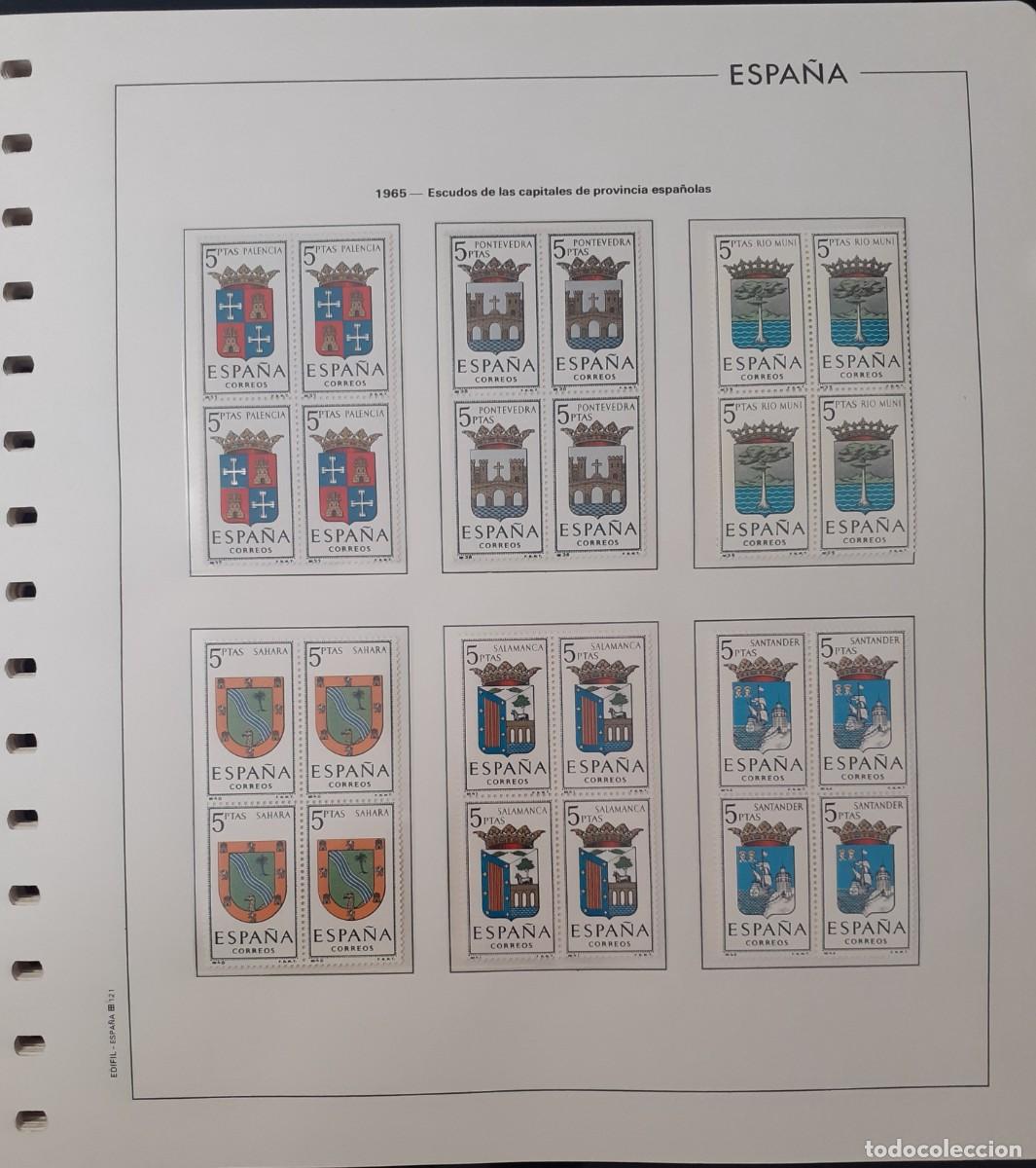 Sellos: Sellos Espa&ntilde;a Bloque 4 a&ntilde;o 1965 Completo - Foto 2