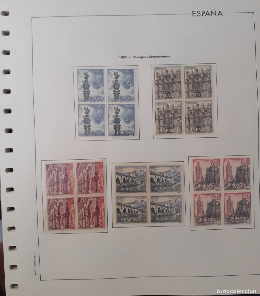 Sellos: Sellos Espa&ntilde;a Bloque 4 a&ntilde;o 1965 Completo - Foto 4