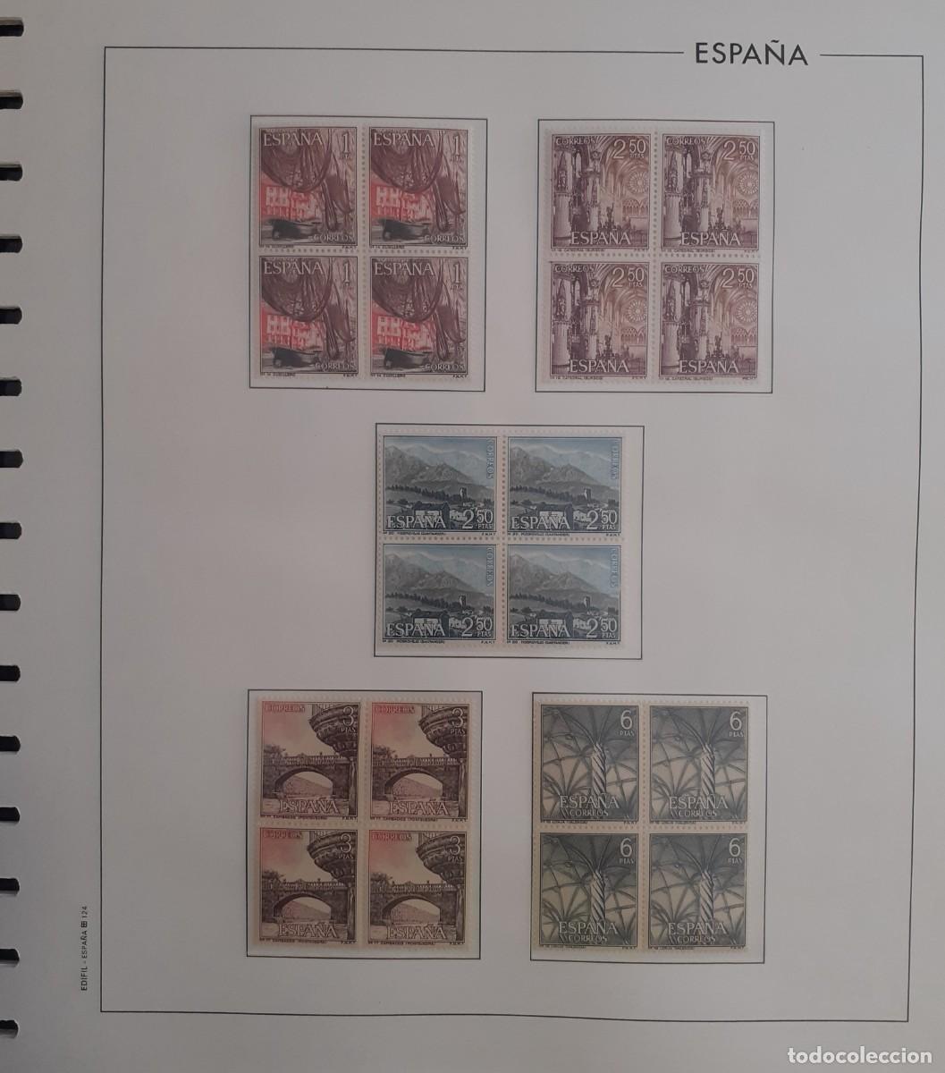 Sellos: Sellos Espa&ntilde;a Bloque 4 a&ntilde;o 1965 Completo - Foto 5