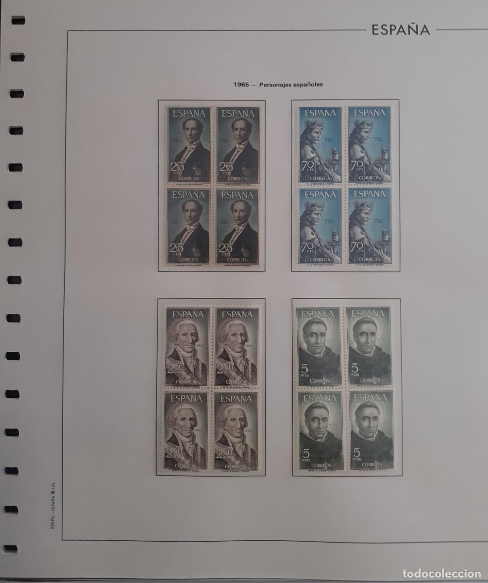 Sellos: Sellos Espa&ntilde;a Bloque 4 a&ntilde;o 1965 Completo - Foto 6