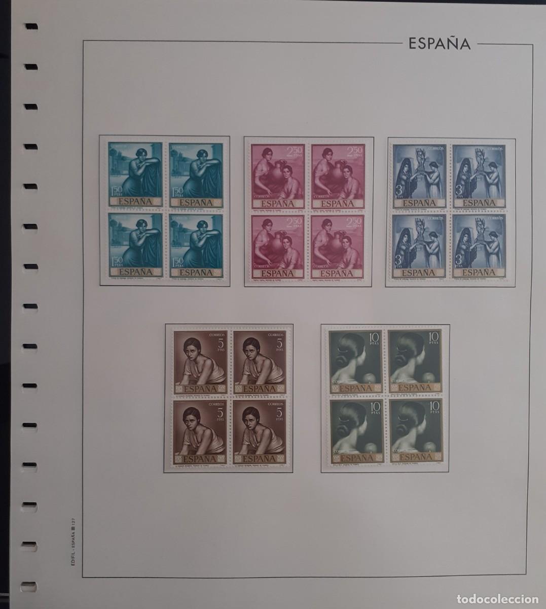 Sellos: Sellos Espa&ntilde;a Bloque 4 a&ntilde;o 1965 Completo - Foto 8