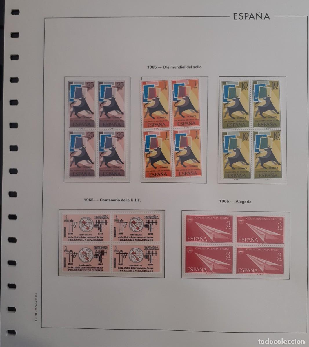 Sellos: Sellos Espa&ntilde;a Bloque 4 a&ntilde;o 1965 Completo - Foto 9