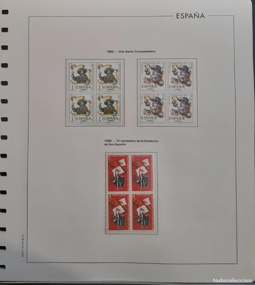 Sellos: Sellos Espa&ntilde;a Bloque 4 a&ntilde;o 1965 Completo - Foto 10