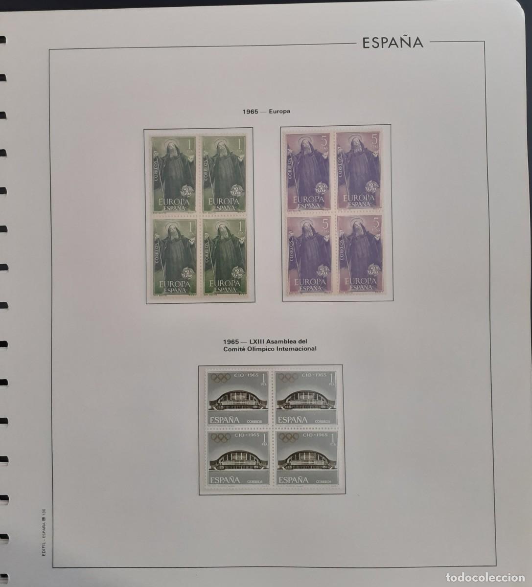 Sellos: Sellos Espa&ntilde;a Bloque 4 a&ntilde;o 1965 Completo - Foto 11