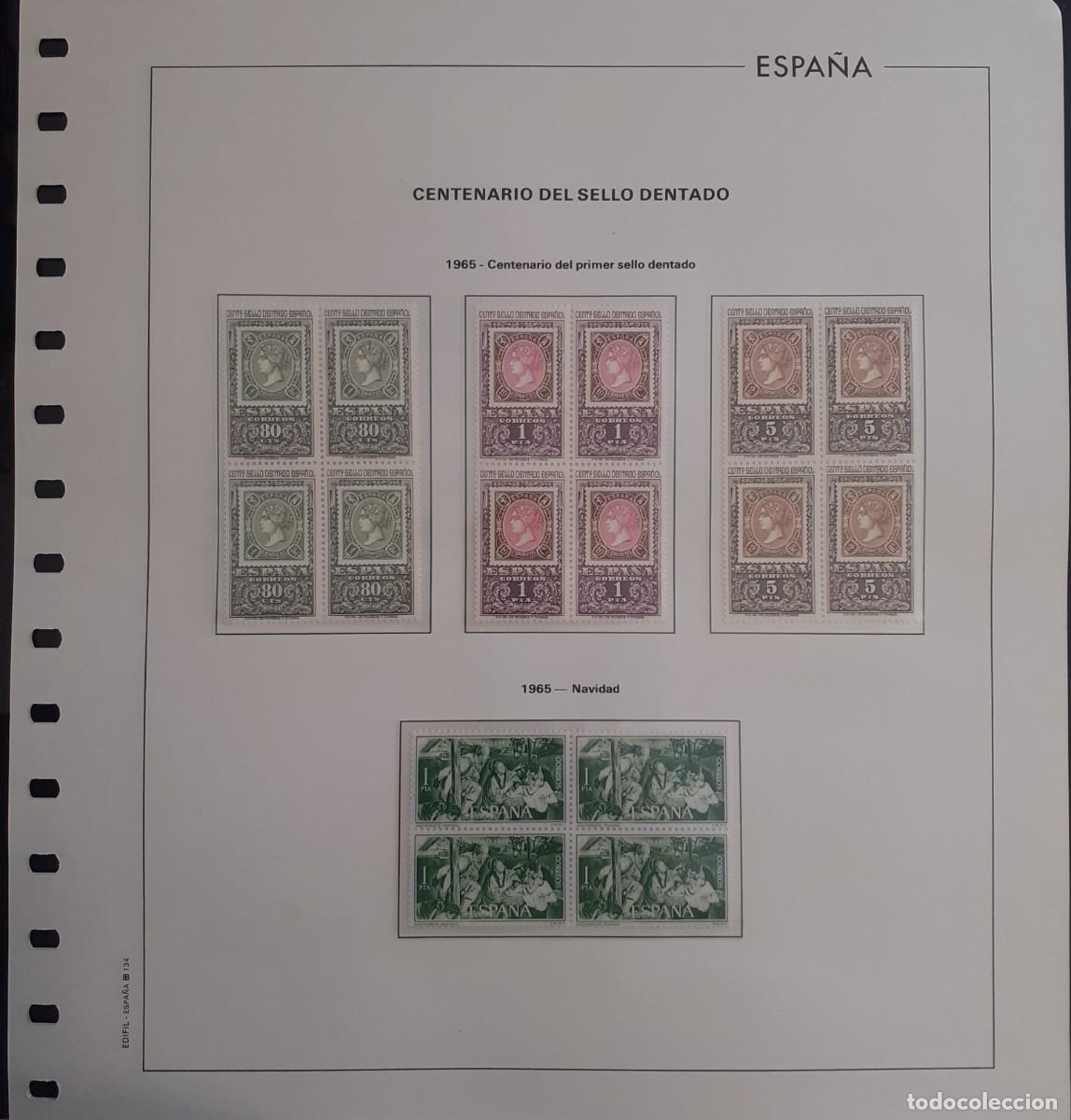 Sellos: Sellos Espa&ntilde;a Bloque 4 a&ntilde;o 1965 Completo - Foto 15