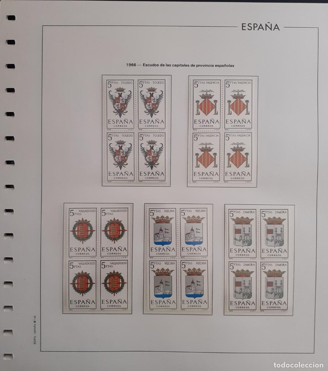 Sellos: Sellos Espa&ntilde;a Bloque 4 a&ntilde;o 1966 Completo - Foto 1