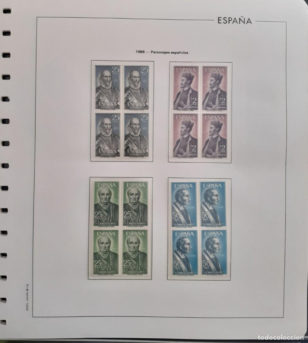 Sellos: Sellos Espa&ntilde;a Bloque 4 a&ntilde;o 1966 Completo - Foto 3