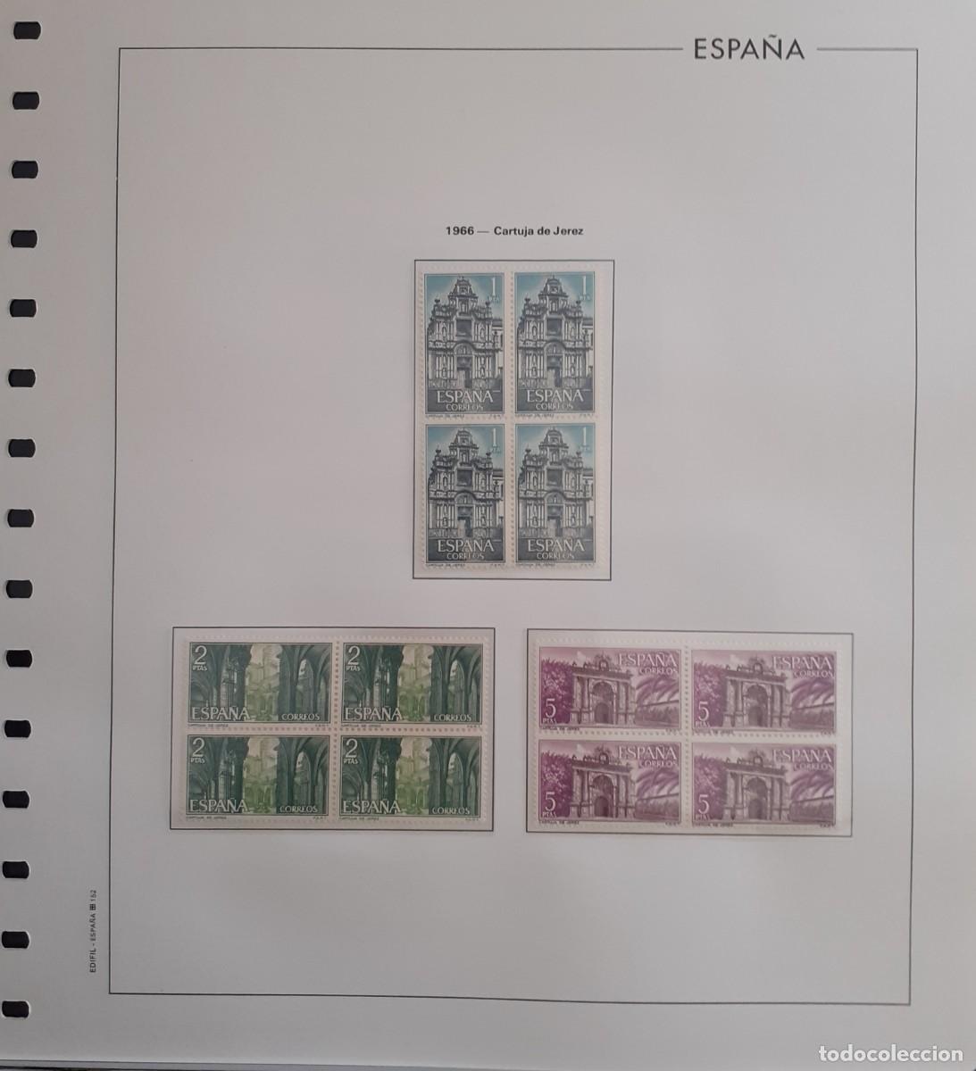 Sellos: Sellos Espa&ntilde;a Bloque 4 a&ntilde;o 1966 Completo - Foto 16