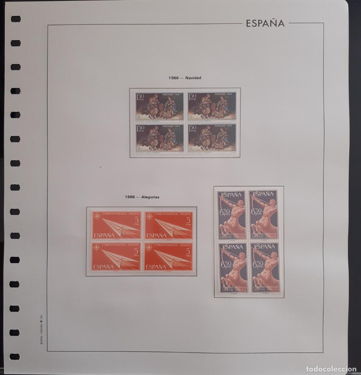 Sellos: Sellos Espa&ntilde;a Bloque 4 a&ntilde;o 1966 Completo - Foto 17