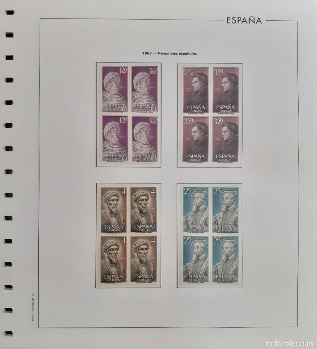 Sellos: Sellos Espa&ntilde;a Bloque 4 a&ntilde;o 1967 Completo - Foto 5