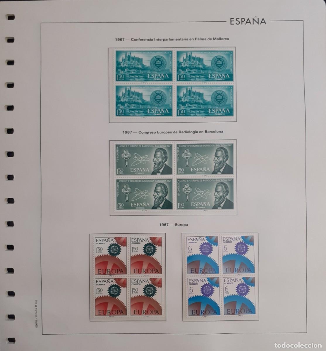 Sellos: Sellos Espa&ntilde;a Bloque 4 a&ntilde;o 1967 Completo - Foto 6