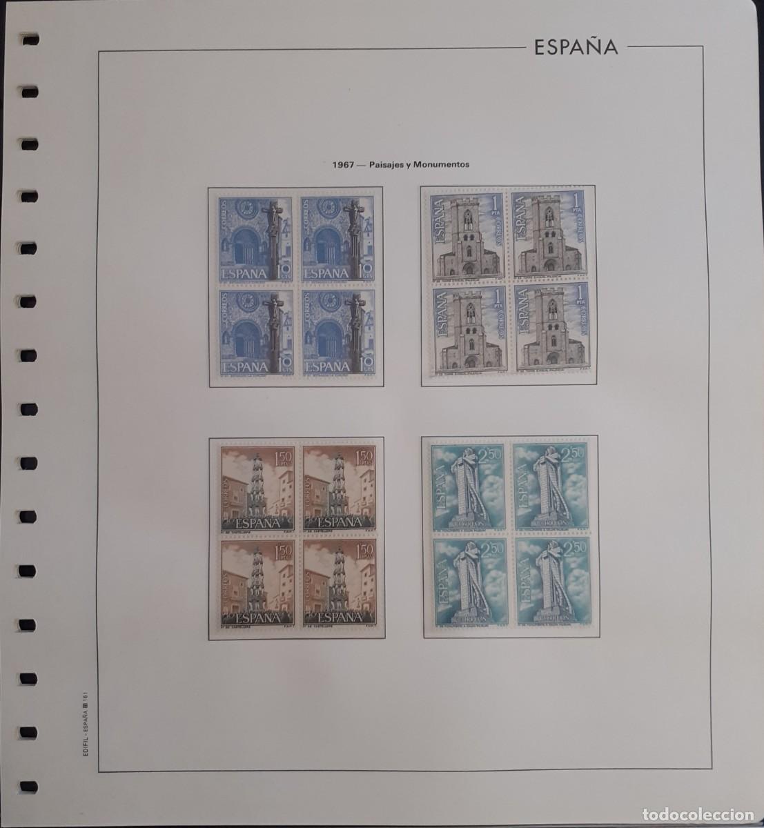 Sellos: Sellos Espa&ntilde;a Bloque 4 a&ntilde;o 1967 Completo - Foto 8