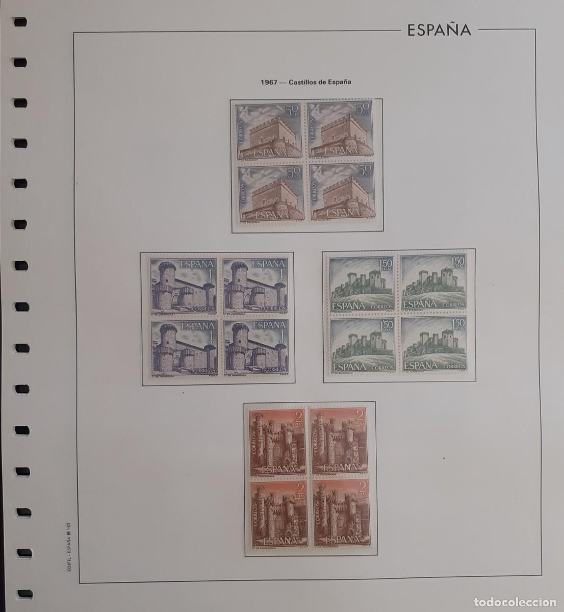Sellos: Sellos Espa&ntilde;a Bloque 4 a&ntilde;o 1967 Completo - Foto 10