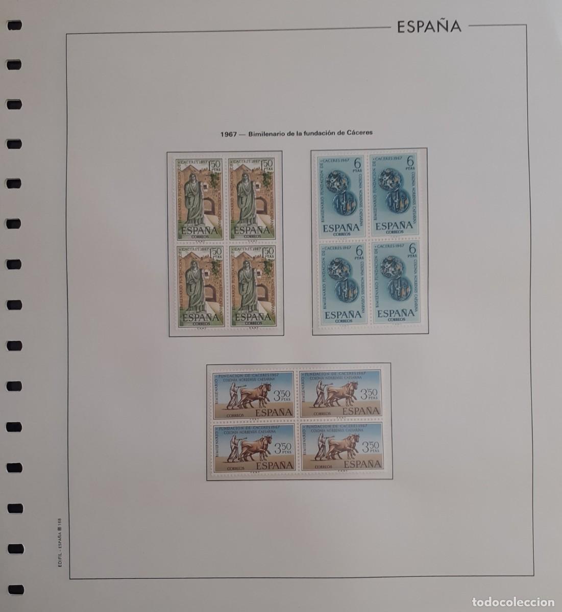 Sellos: Sellos Espa&ntilde;a Bloque 4 a&ntilde;o 1967 Completo - Foto 15