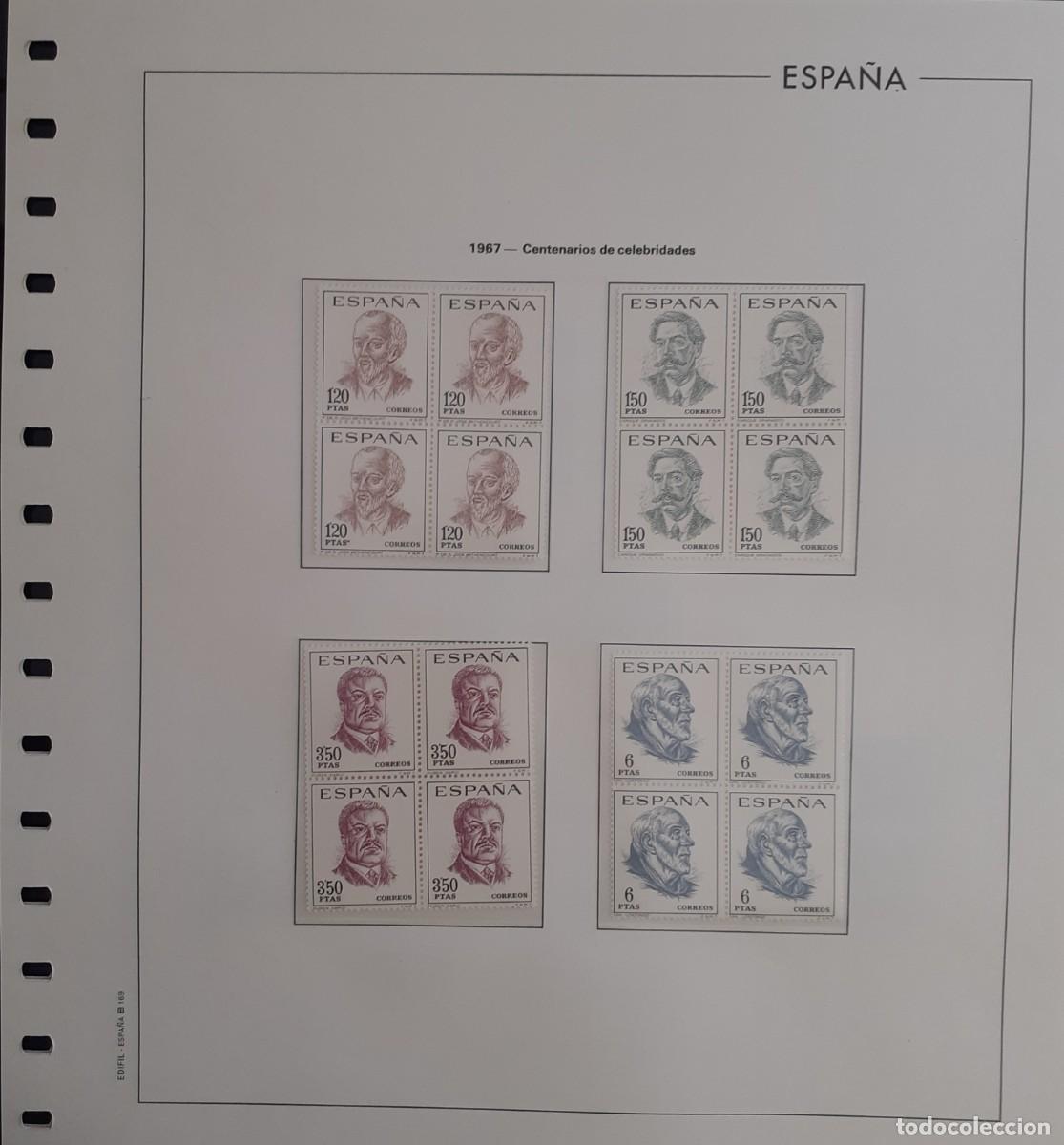 Sellos: Sellos Espa&ntilde;a Bloque 4 a&ntilde;o 1967 Completo - Foto 16