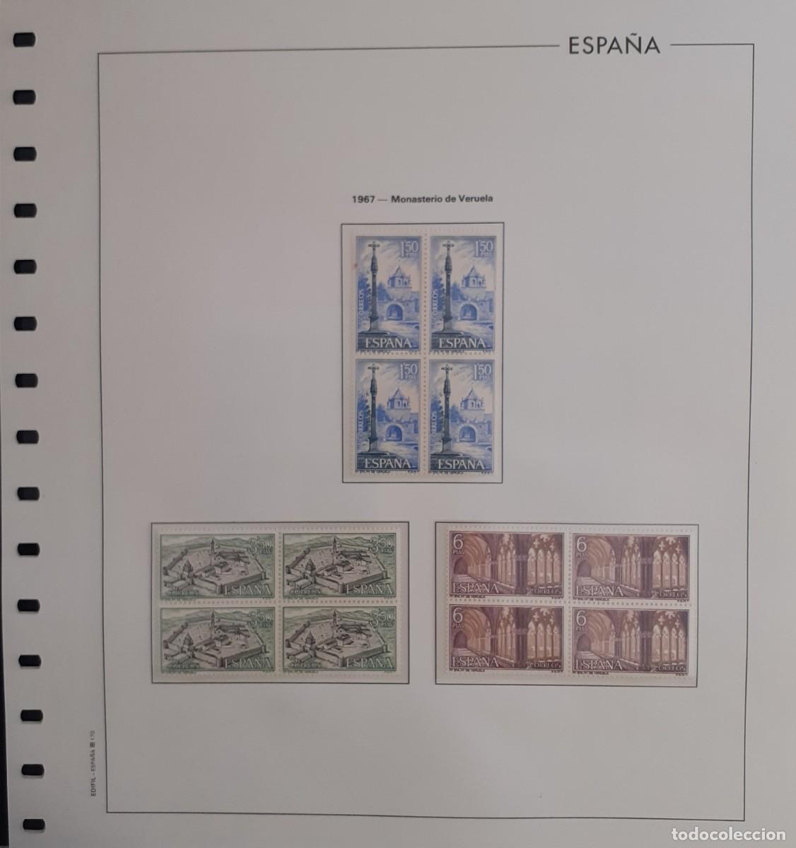 Sellos: Sellos Espa&ntilde;a Bloque 4 a&ntilde;o 1967 Completo - Foto 17