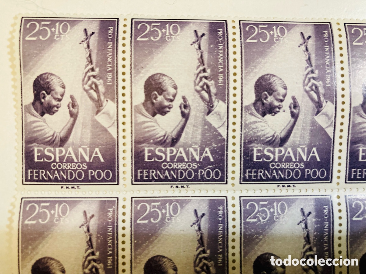Sellos: Fernando Poo 1961 Projuventud Serie de 3 - Foto 2