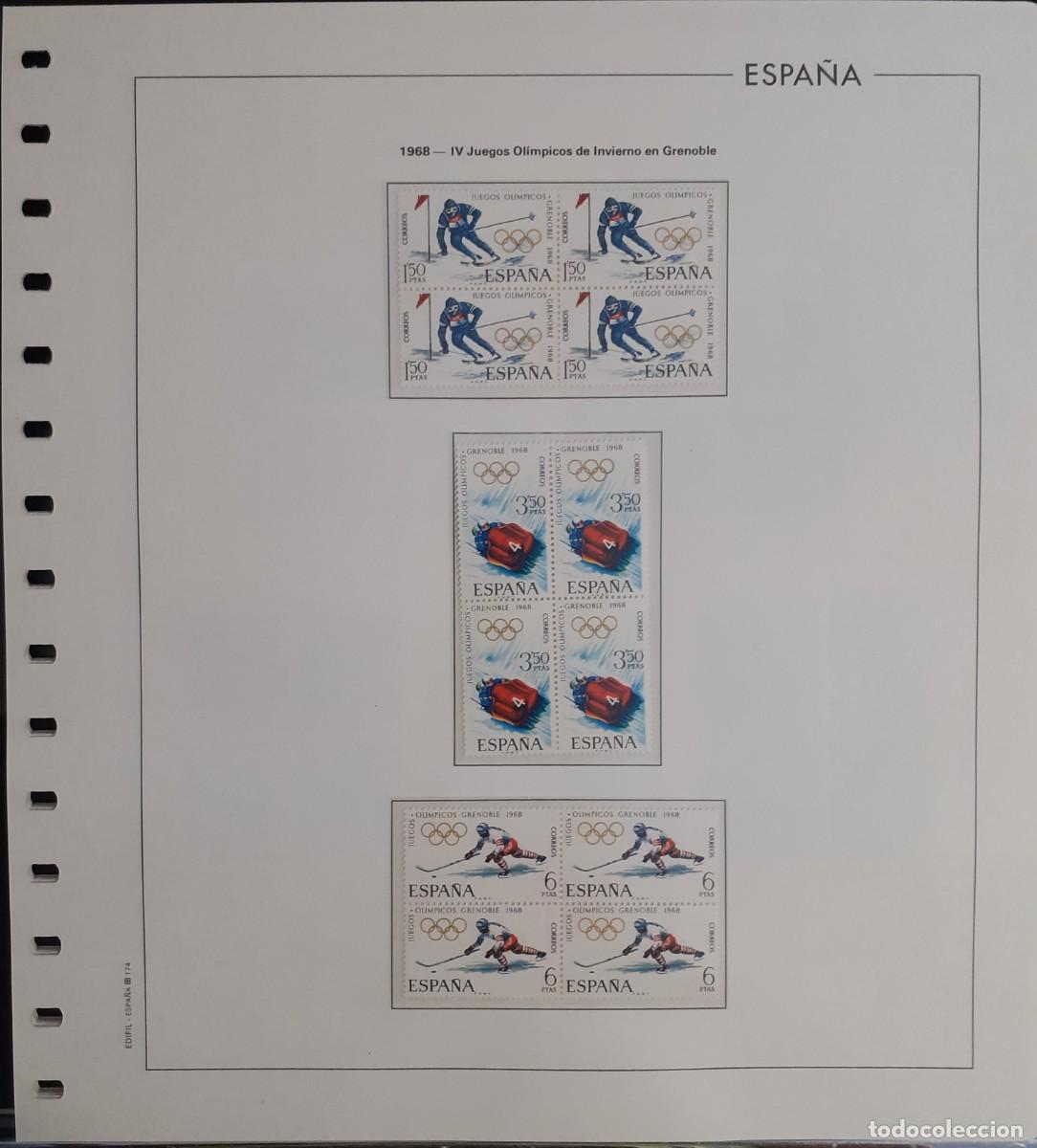 Sellos: Sellos Espa&ntilde;a Bloque 4 a&ntilde;o 1968 Completo - Foto 3