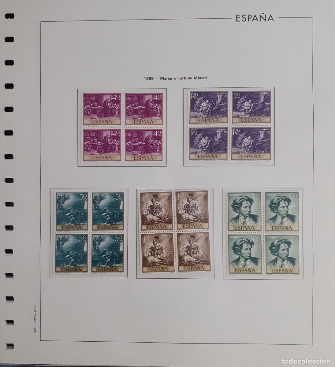 Sellos: Sellos Espa&ntilde;a Bloque 4 a&ntilde;o 1968 Completo - Foto 4
