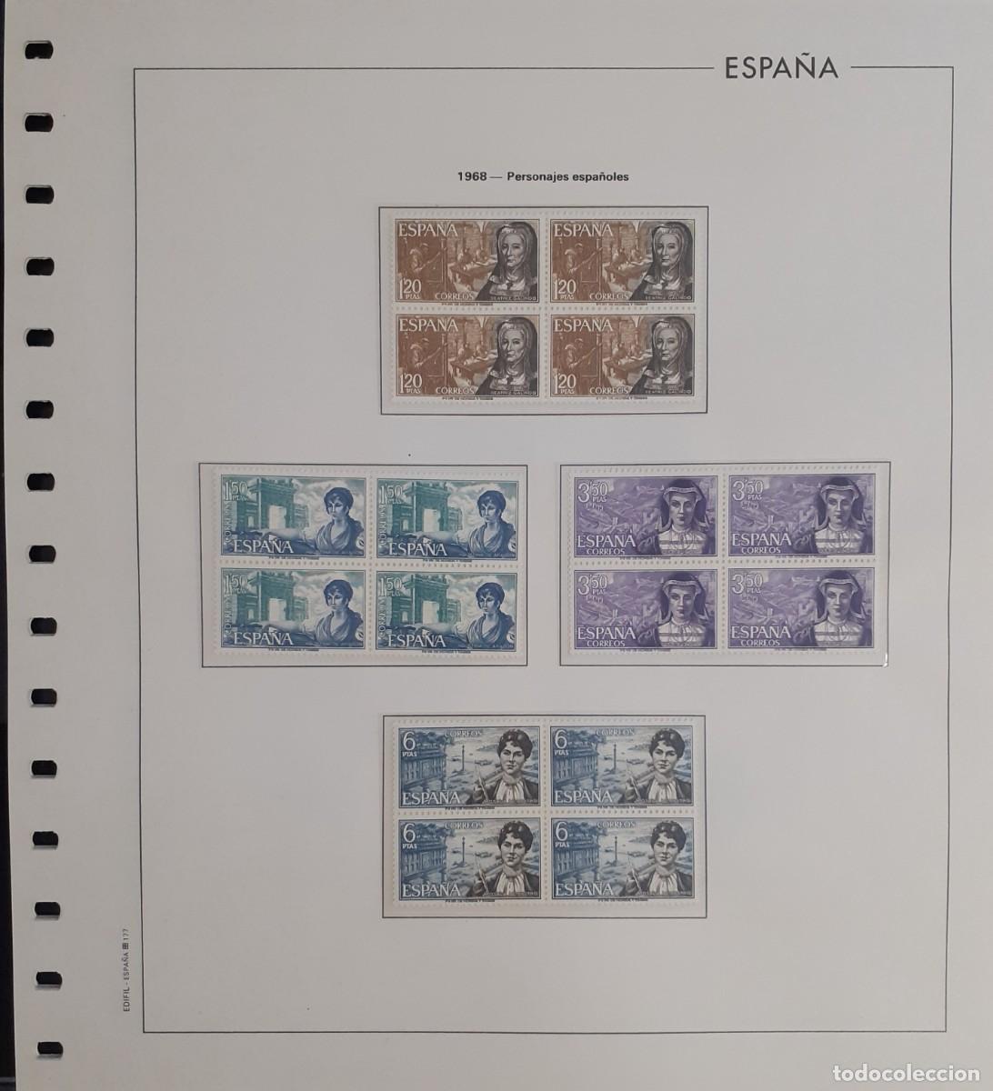 Sellos: Sellos Espa&ntilde;a Bloque 4 a&ntilde;o 1968 Completo - Foto 6