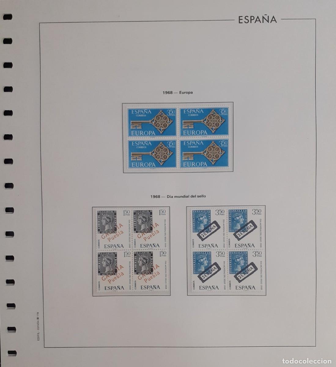 Sellos: Sellos Espa&ntilde;a Bloque 4 a&ntilde;o 1968 Completo - Foto 7