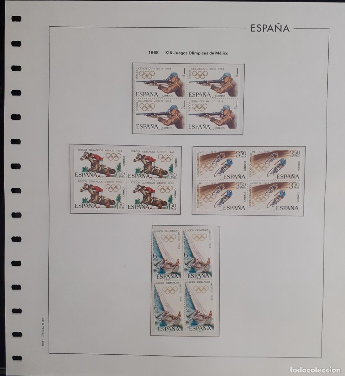 Sellos: Sellos Espa&ntilde;a Bloque 4 a&ntilde;o 1968 Completo - Foto 11
