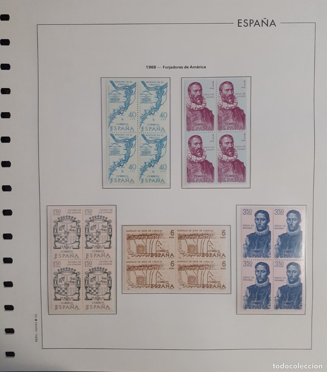 Sellos: Sellos Espa&ntilde;a Bloque 4 a&ntilde;o 1968 Completo - Foto 12