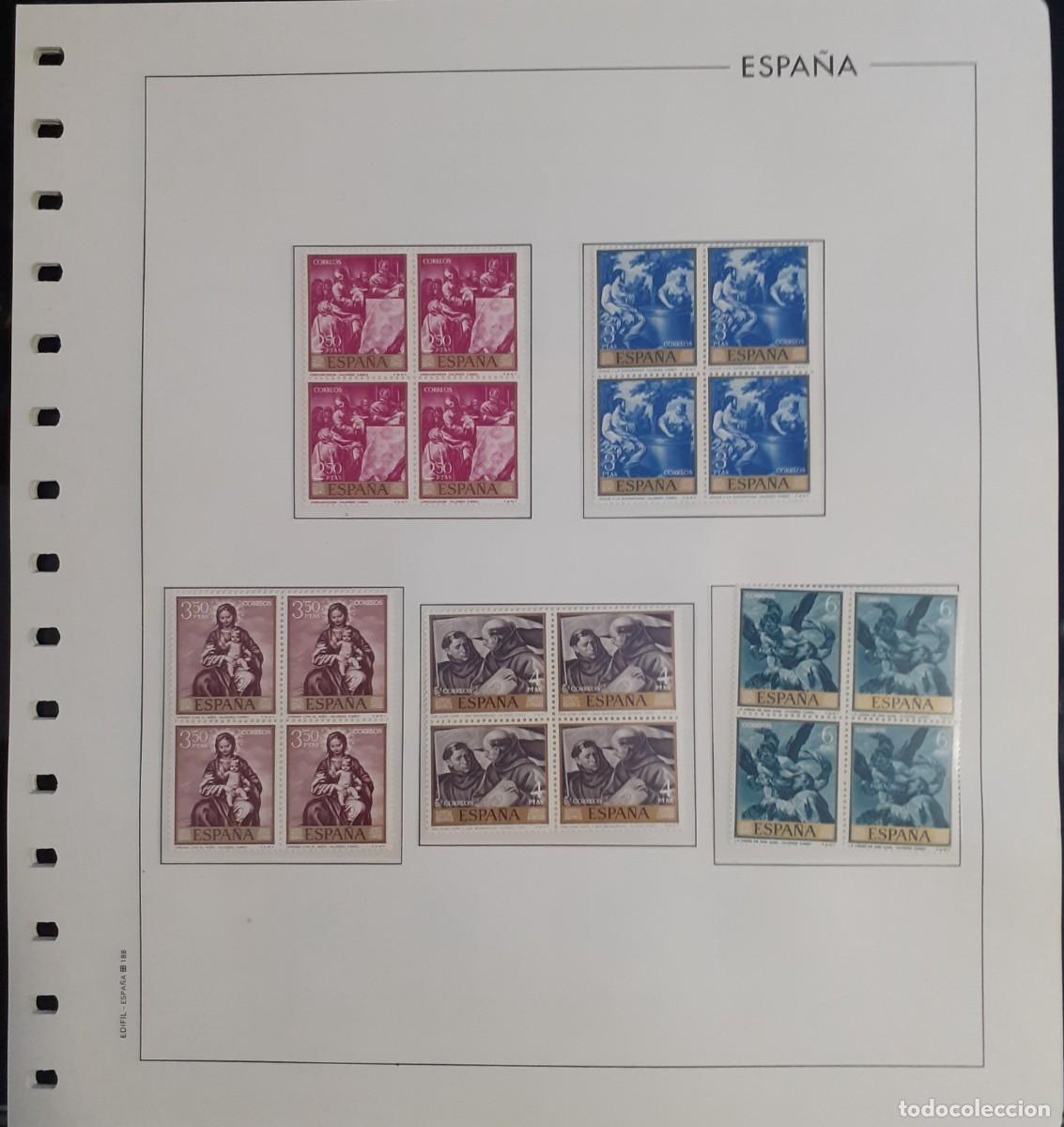 Sellos: Sellos Espa&ntilde;a Bloque 4 a&ntilde;o 1969 Completo - Foto 4