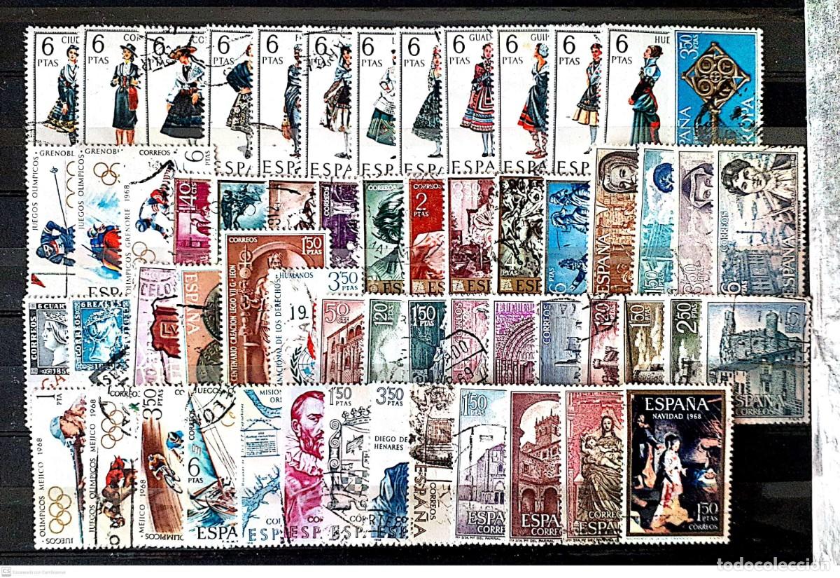 Sellos: ESPA&Ntilde;A A&ntilde;o 1968 usado COMPLETO - Foto 1