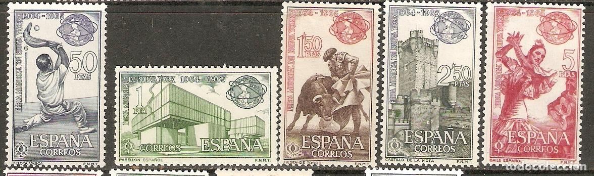 Sellos: 1964 FERIA DE NUEVA YORK EDIFIL 1590/4** SIN FIJASELLOS