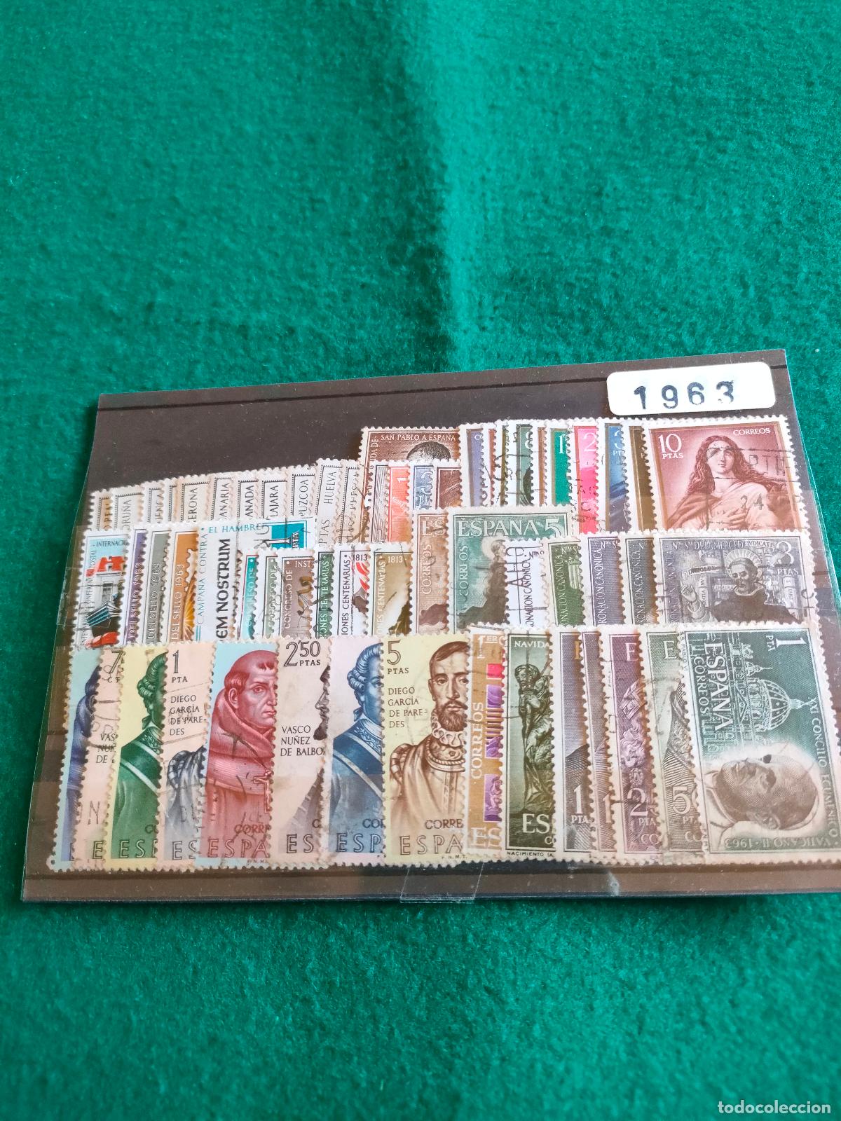 Stamps: A&Ntilde;O 1963 EN USADO