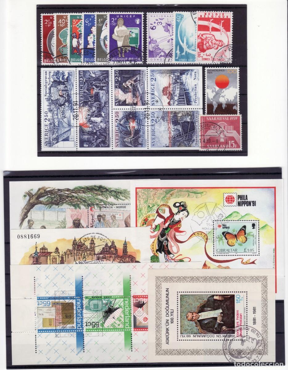 Sellos: LOTE 26 SERIES DE SELLOS Y 5 HB. MATASELLADAS