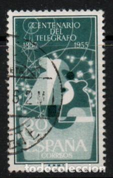 Sellos: EDIFIL N&ordm; 1181, centenario del tel&eacute;grafo, usado - Foto 1