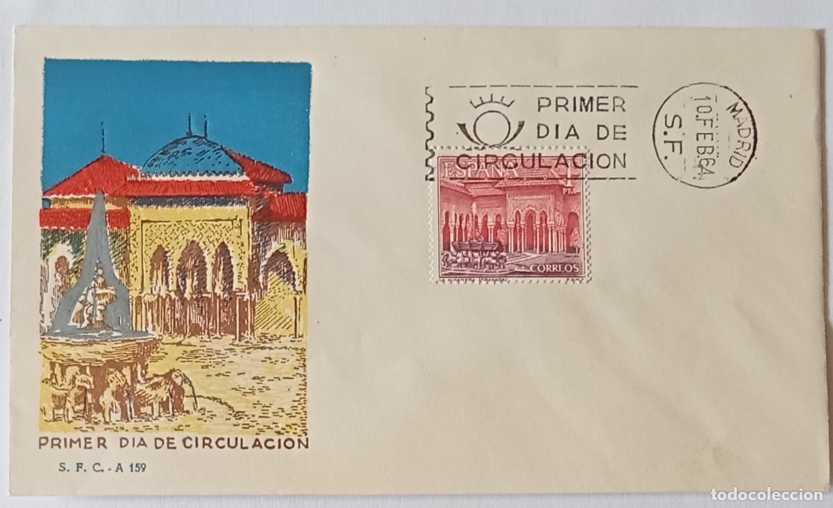 Sellos: FDC sobre primer d&iacute;a , monumentos 1964 - Foto 1