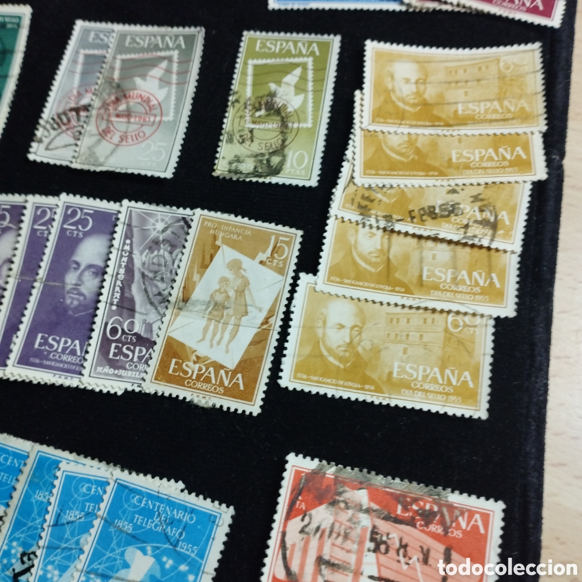 Sellos: Lote de sellos de Espa&ntilde;a. 1958. Usados. - Foto 2