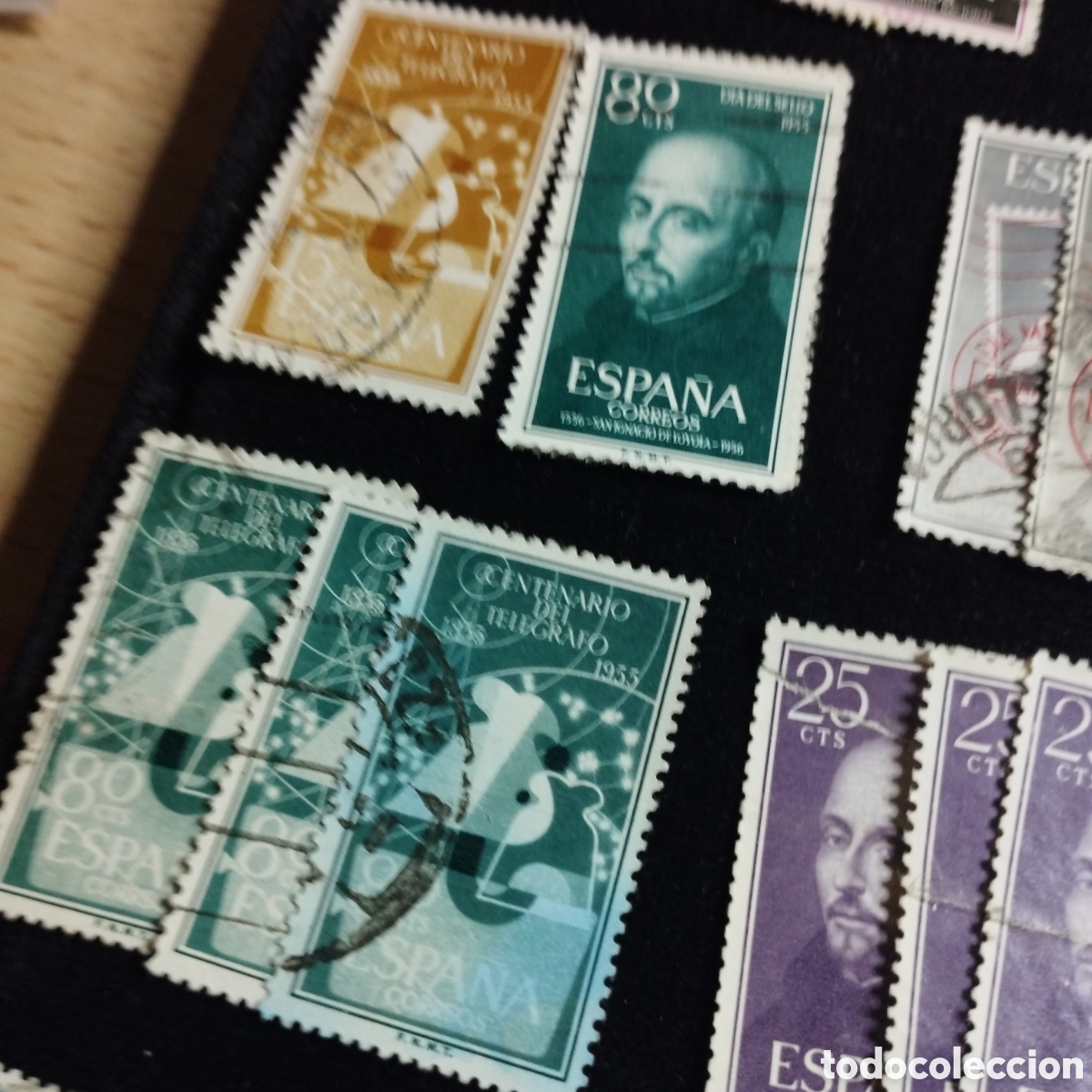 Sellos: Lote de sellos de Espa&ntilde;a. 1958. Usados. - Foto 5