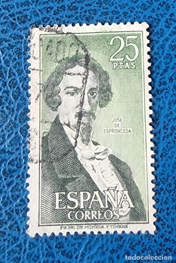 Sellos: SELLO USADO ESPA&Ntilde;A 1972 JOS&Eacute; DE ESPRONCEDA - Foto 1