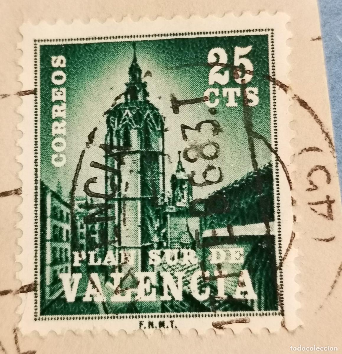 Sellos: USADO 1966 - VALENCIA Plan Sur ( El Miguelete ) - 25 cent - Edifil 4 - Foto 1