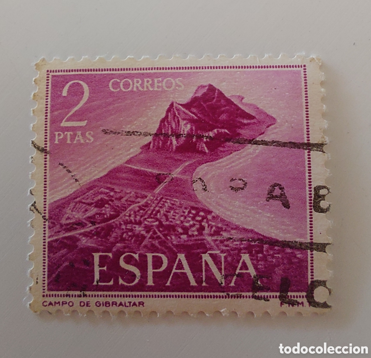 Sellos: ello Espa&ntilde;a campo Gibraltar a&ntilde;o 1969 usado - Foto 1