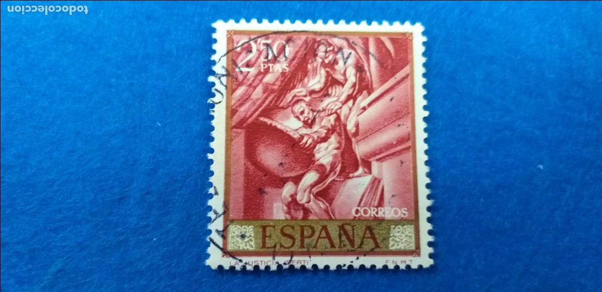 Sellos: Usado. A&ntilde;o 1966. Edifil 1716. JOSE M&ordf; SERT. - Foto 1