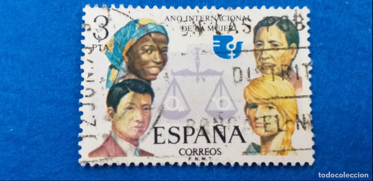 Sellos: Usado. A&Ntilde;O 1975. Edifil 2264. INTERNACIONAL DE LA MUJER - Foto 1